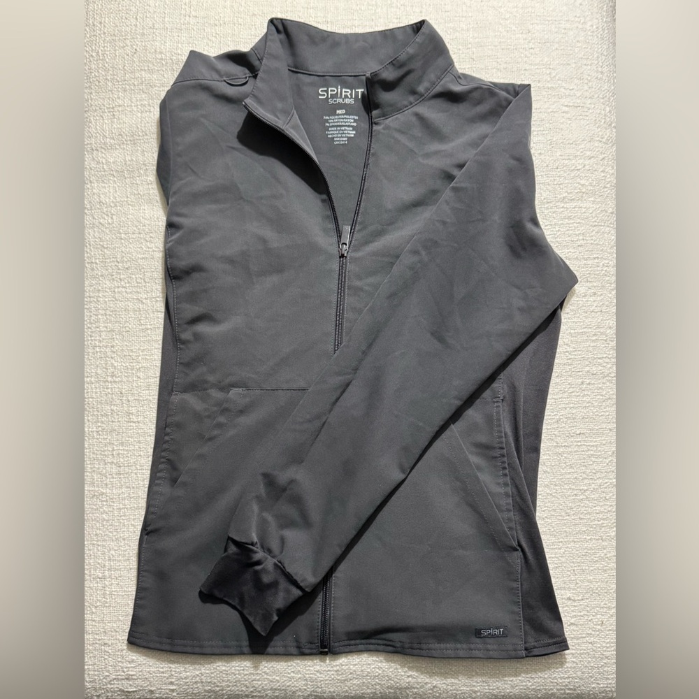 Spirit Scrubs Women’s Full-Zip Jacket - Pewter